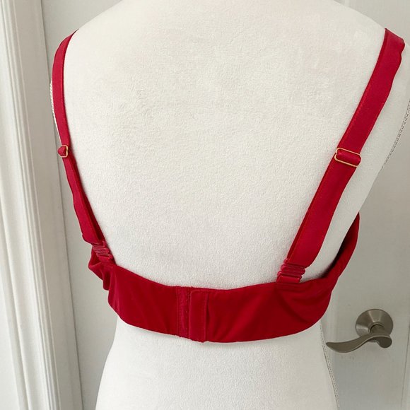 Curve Muse - Plus Size Full Coverage Padded Underwire Green Bra - Picture 6 of 9